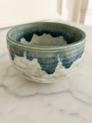 McCarty Pottery Merigold MS Jade W/ Edge Double Old Fashioned Bowl. Gorgeous!
