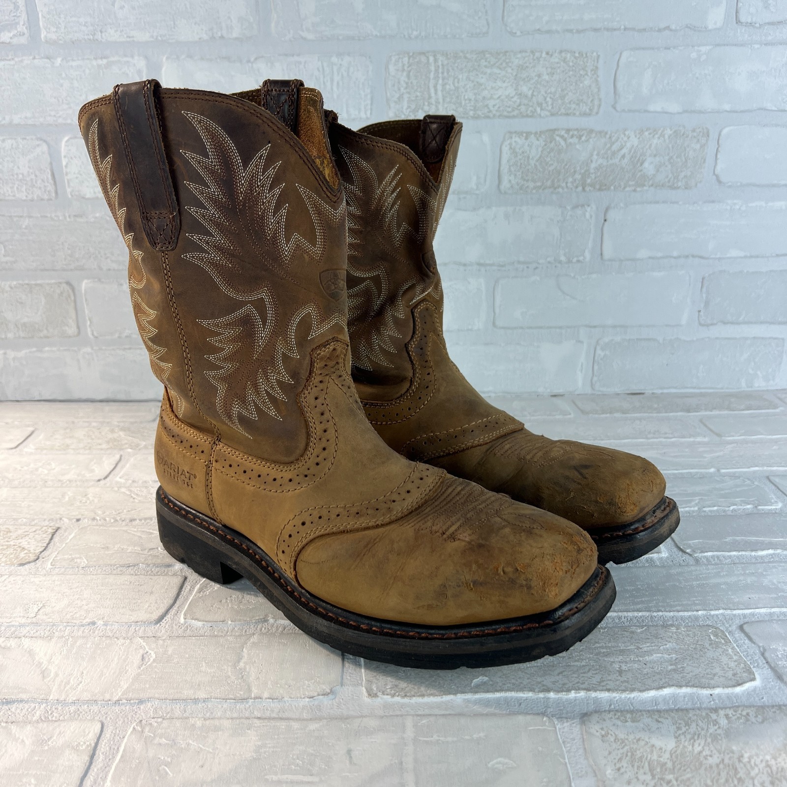 S 10ee Steel Toe Western Astm F2413-17 Oil Slip Resistant Eh