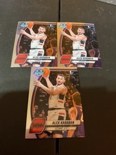 ALEX KARABAN 6 CARD LOT 2024-25 BOWMAN CHROME U 1ST RC-PARALLELS/INSERTS-UCONN