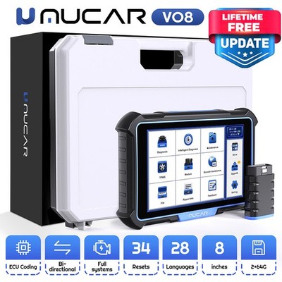 MUCAR VO8 Bidirectional Automotive OBD2 Scanner All Systems Car Diagnostic Tool