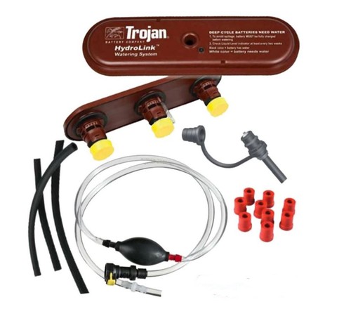 Trojan Battery Watering Kit with Hand Pump for 48V Golf Carts with 8V Batteries - 第 1/4 張圖片