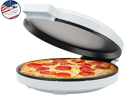 Este versátil horno eléctrico para pizzas incluye una bandeja de horneado antiad