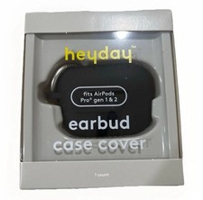 Heyday Earbud Case Cover Fits Airpod Gen 1 and 2 black Heyday Color Black New