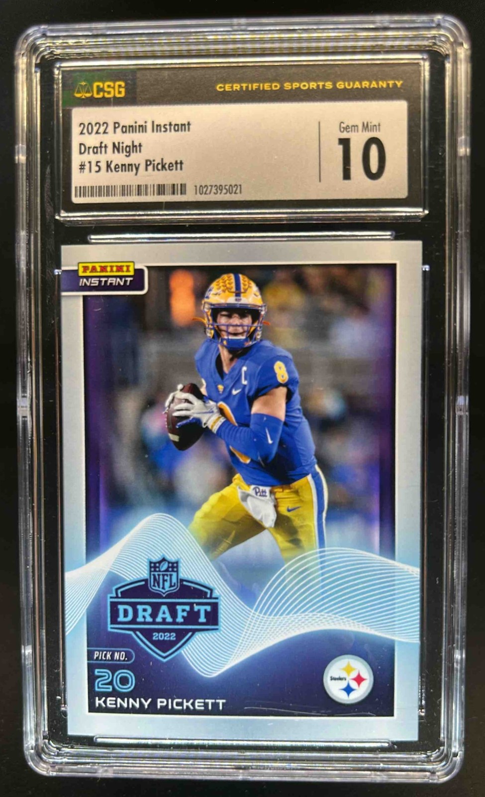 Kenny Pickett Panini Instant Draft Night #15 Base