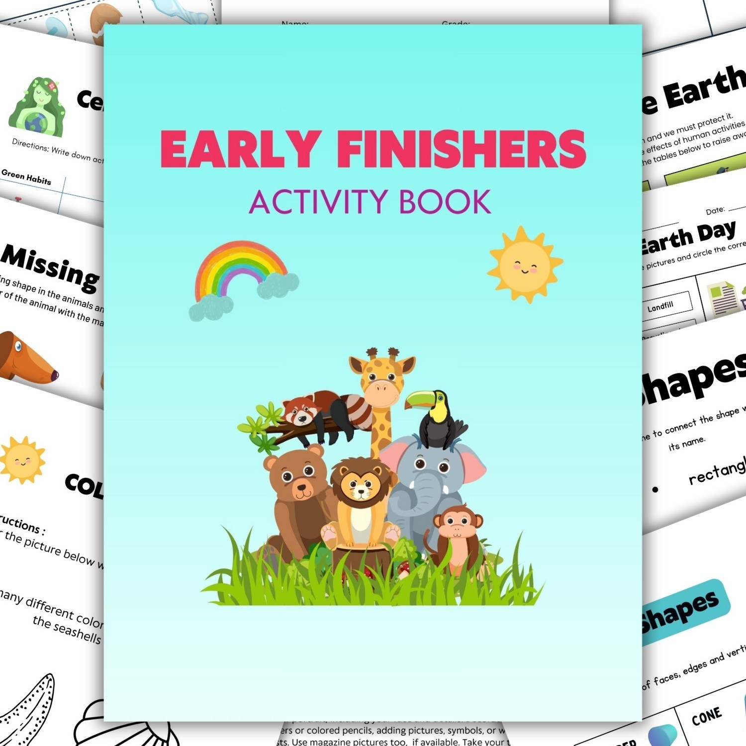 Libro Attività Early Finishers per Bambini | Fogli di Lavoro Stampabili