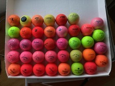 Golfbälle gebraucht Gelb Bunt 41 Stück Qual...