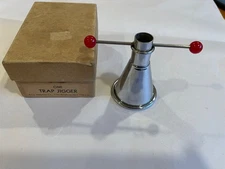 Vintage Barry 'Trap Jigger' Chrome Bakelite Barware Original  New In Box NYC