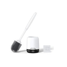 Lefree Silicone Toilet Brush,Rubber Toilet Bowl Brush and Holder Set
