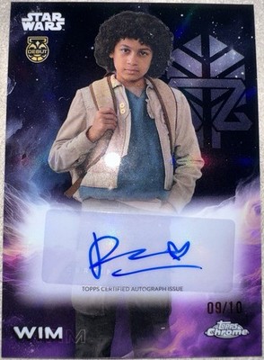 Topps Star Wars Wim /10 Ravi Cabot-Conyers Autogramm