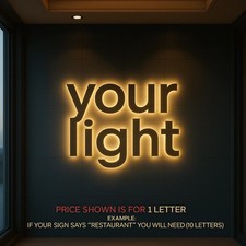       Your Light Custom 3D Channel Letters Illuminated  Non-Illuminated