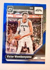 Victor Wembanyama 2024-25 Donruss Optic Blue Velocity Prizm #45