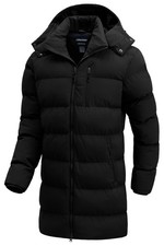 Mens Winter Coats Long Bubble Jacket Quilted Puffer Jackets Warm Thick Insula...