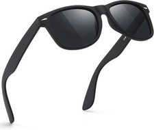 Polarized Sunglasses for Mens. Black Retro Sun Glasses Driving Fishing