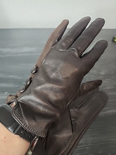 Guantes de cuero Merona talla L/XL marrón - Imagen 6 de 6