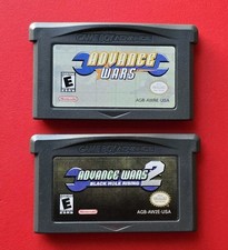 Advance Wars 1 2: Black Hole Rising Game Boy Advance Lot 2 Games Authentic Saves
