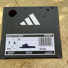 adidas Adilette Aqua Slide Sandals Black Men ...