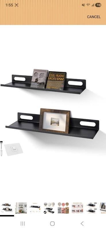 Wall-Mounted Floating Shelves Set Of 2