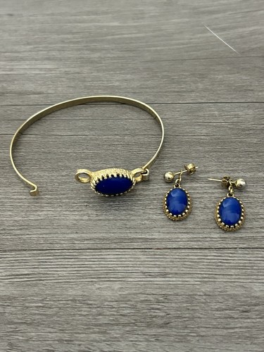 Süßes Vintage goldfarbenes Avon Armband & Ohrringe Set - Bild 2 von 2