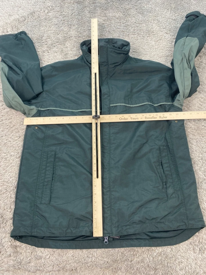 Cabelas Jacket Men Large Forest Green Dry Plus Hunting Lined Windbreaker Vtg - Image 4 of 4