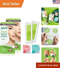 Facial Wax Strips Fragrance Free 48 Count Pack Hair Removal for Face