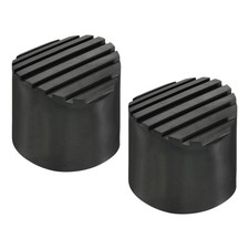 Scale Antiscivolo Piedi Tappetino 60mm ID Gomma Rotondo Nero 2pz