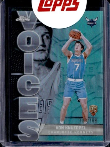 2025 Topps Chrome Kon Knueppel Refractors Aqua (RAW)