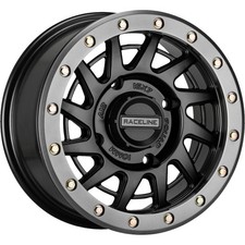 Raceline A12BG-57056+38 Squad Beadlock Wheel - 15x7 - 6+1 - 4/156 - Black/Gunmet