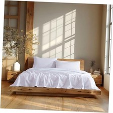 100 Cotton Flannel Sheet Set,King Size, King U.S. Standard Frosty Crystal