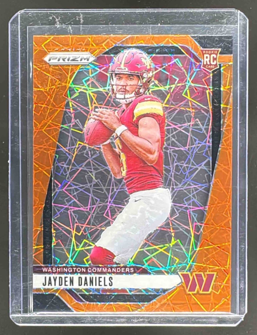 Jayden Daniels 2024 Panini Prizm #347 Lazer Rookie RC