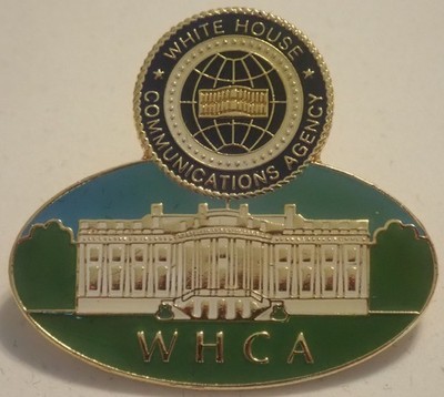 WHCA WHITE HOUSE COMMUNICATION AGENCY LAPEL PIN PINBACK