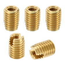 Brass Threaded Repair Insert Nut, 5Pcs M10x1.5 to M6x1 Reducing Nut 14mm