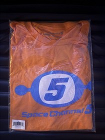 Space Channel 5 Logo Shirt Size XL Limited Run Games RARE Orange Dreamcast Sega