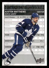 2023-24 Upper Deck Stat Box Fillers #SB24 Auston Matthews