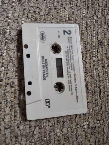 Megadeth Rust in Peace Cassette Tape 1990 USA - Picture 4 of 4