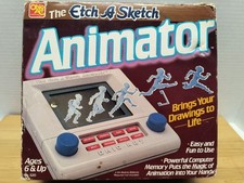 The Etch A Sketch Animator Ohio Art, 1985 W/ Box Instruction Book No 520A186