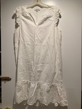 Madewell Sleeveless Eyelet Garden Dress Size S-White 100% cotton- Graduation!