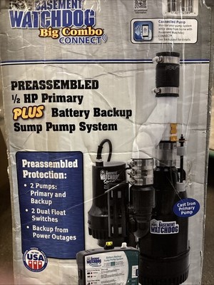 The Basement Watchdog Big Combo 1/2 HP 4,400 gph Sump Pump CITS-50