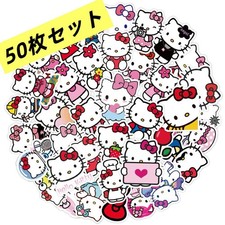 50 Pieces Hello Kitty Sticker Waterproof Seal PVC