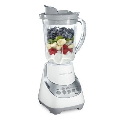 Hamilton Beach Quiet Glass Jar Blender 48 oz White FREESHIP