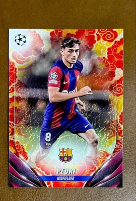 Topps Pedri Barcelona 2023-24 Jade Edition UEFA Card 077/150