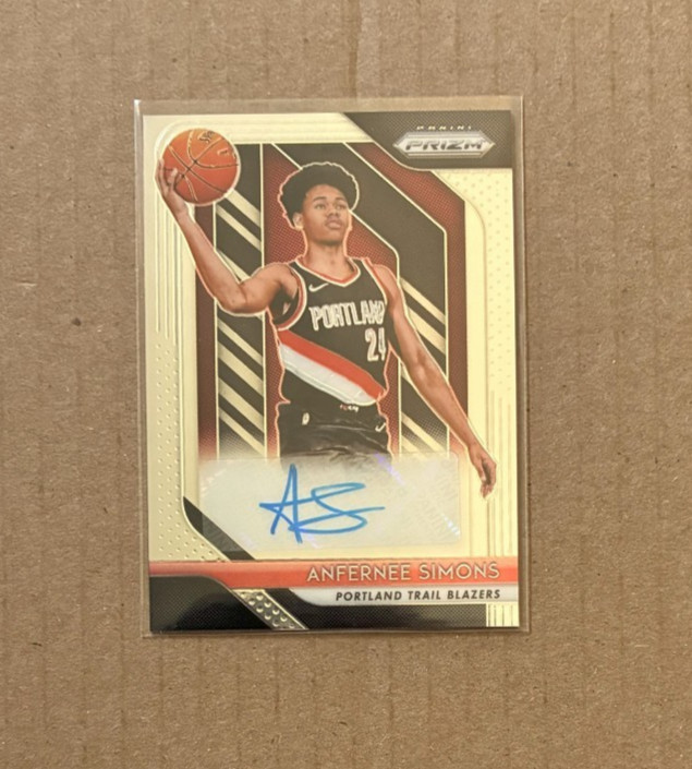 2018-19 Panini Prizm Anfernee Simons Rookie Auto! Celtics! SIgnature!