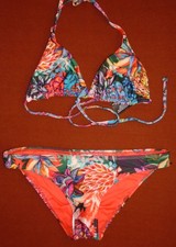 NEXT Triangle Jungle Bikini Set reverse top Size 8  briefs Size 6 New Tags BNWT