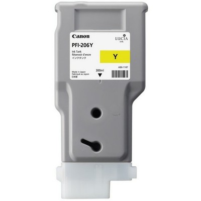 Original Canon ink 5306B001 PFI-206Y yellow expiry date 2019-2021