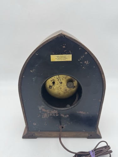 Vintage HAMMOND Gothic Beehive Walnut Mantle Clock 1930S - WORKS - Picture 9 of 12