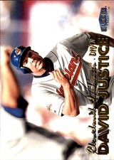 David Justice 1999 Fleer Tradition #153 Indians FREE SHIPPING AutographDen