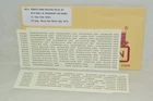 HO scale decals Middle Division HPS-6 Pennsylvania RR passenger car names