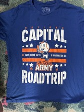 NY Mets 7 Line Army Road Trip Shirt Men’s XL Blue MLB Fan T-Shirt