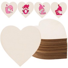 72 Pcs Unfinished Wooden Hearts for Crafts Wood Heart Cutouts Blank Wood Hear...