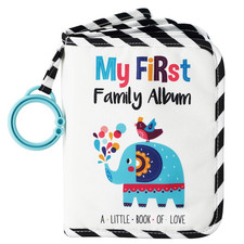   Baby's My First Family Album  Soft Photo Cloth Book Gift Set for Newborn T...