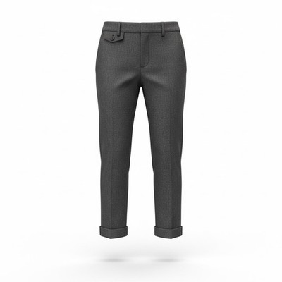Cartonnier Anthropologie Wool Blend Cuffed Straight Leg Trousers Pants Sz 0